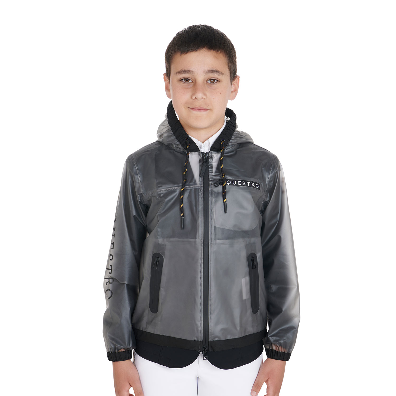 Zorax Tuta Pioggia Impermeabile E Antivento Per Bambini, Leggera Con Cappuccio E Dettagli Riflettenti, Blu Navy (9-10 Anni)
